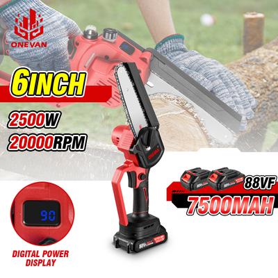 2500 Вт 6 дюймов мини электрическая пила 20000 об/мин портативная цепная пила аккумуляторный садовый инструмент для обрезки для Makita 18 В аккумулятор