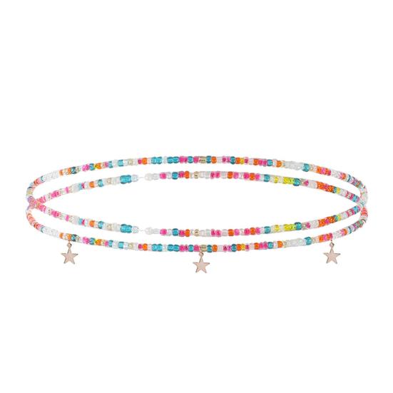 Body Chain Pendant Dress Up Long-lasting Charming Bohemian Layered Waist Chain Jewelry Gift