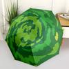 1pc Watermelon Slice Automatic Open/Close Umbrella with Windproof, Functional Design, 8-Rib Sturdy Canopy