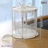 Transparent Cake Box Cake Packaging Boxes Clear Cake Boxes Gifts Birthday Bag Accessorie Wedding Birthday Party Gift Box
