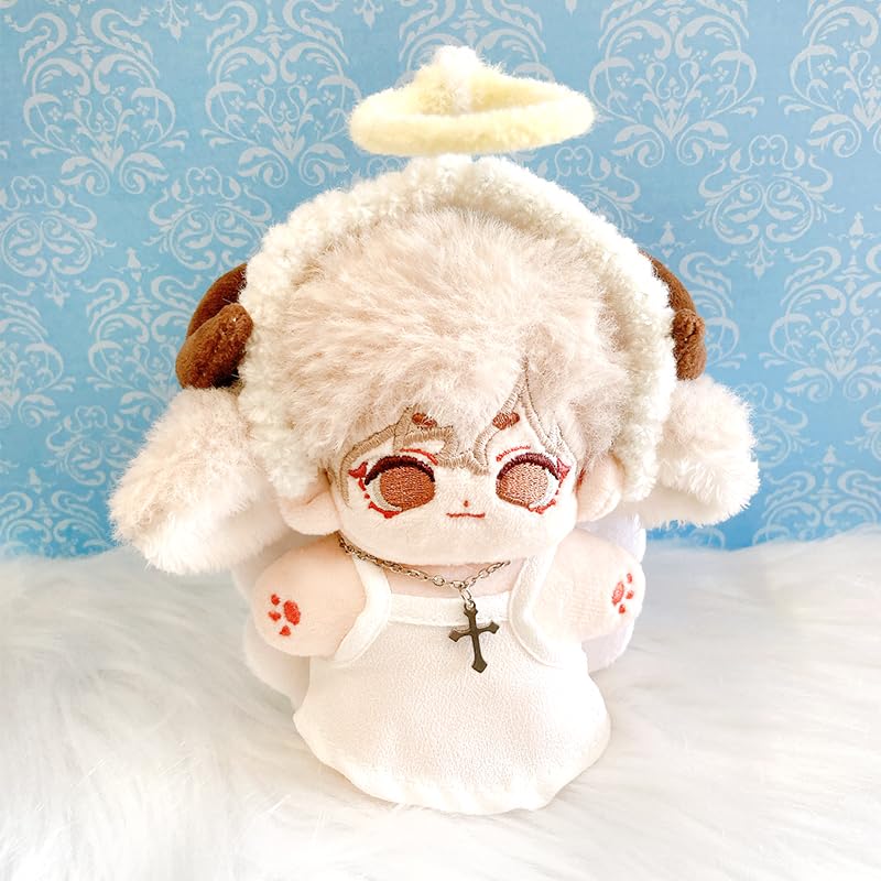 Ангельский нимб и платье с крыльями для плюшевой игрушки 10-15 см, кигуруми, аксессуары, отаку, кукла, талисман, Kpopdoll, костюм [Б/У]