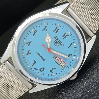 АВТОМАТИЧЕСКИЕ ВИНТАЖНЫЕ ВОССТАНОВЛЕННЫЕ SEIKO 5 ЯПОНИЯ 6309A МУЖСКИЕ АРАБСКИЕ ЧАСЫ a441176-4