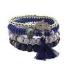 Bohemian Multilayer Turquoise Beaded Bracelet - European & American Travel Jewelry