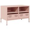 VidaXL Meuble TV rose 68x39x43,5 cm acier laminé à froid 851317