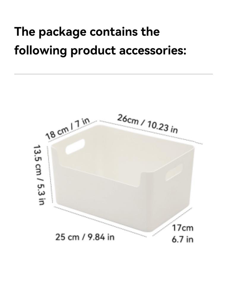 Plastic Cabinet Storage Box Kitchen Utensil Organizer Drawer Cutlery Storage Basket Under Sink Sundries Storage Case