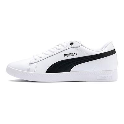 Кроссовки Smash v2 Leather White Black Women 365208-01