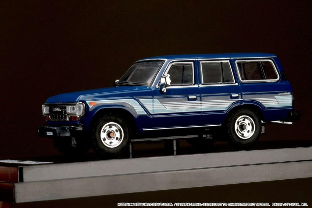 Hobby JAPAN Toyota LANDCRUISER 60 GX 1988 Optional Side Sticker Blue Finished Product HJ642039BBL 1/64 /