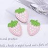 20Pcs 25*35mm Sweet Strawberry Fruit Applique for DIY Clothes Hat Shoes Sewing Patches Headwear Hair Clips Decor Accessories