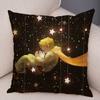 Little Prince Cushion Cover Decor France Anime Cartoon Print Pillow Case for Sofa Home Children Room Soft Plush Throw Pillowcase