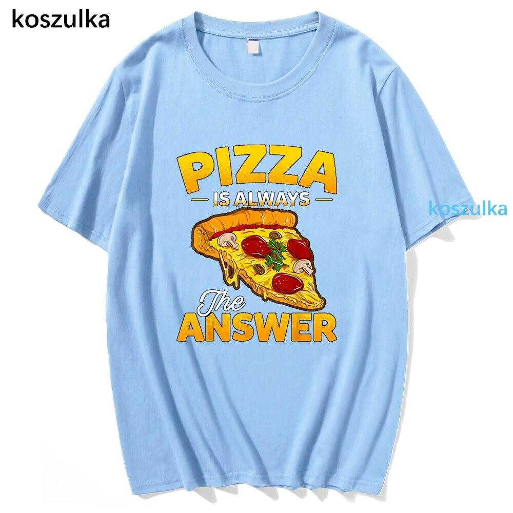Unixes Classic Surfer Boy Pizza T-shirt Cotton T Shirt Summer T Shirts 2022 Tops Unisex T-Shirts Women Sweatshirts Unisex