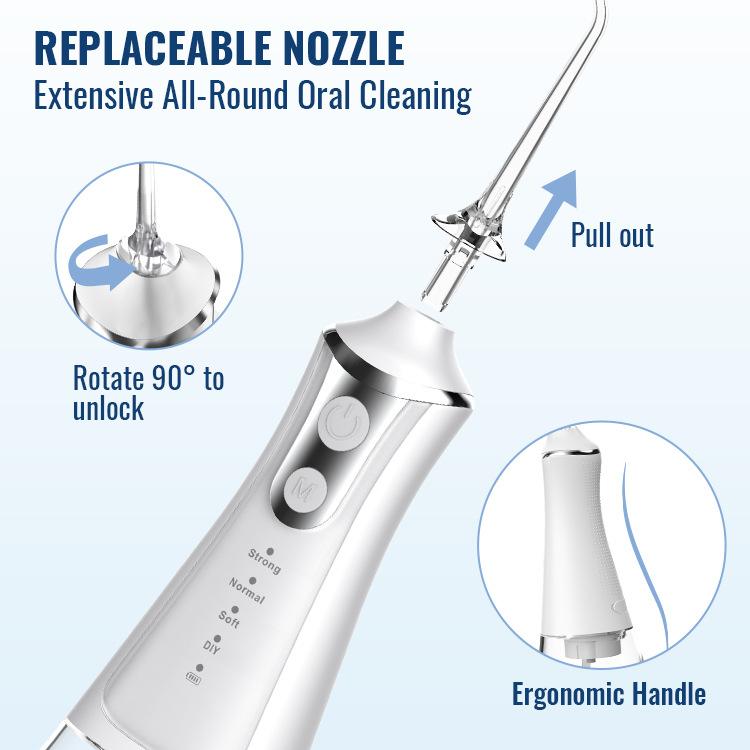 Новый электрический очиститель для полости рта с высокочастотным импульсом для бытовой чистки полости рта, отбеливания полости рта, портативного очистителя с водной нитью