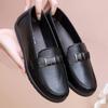 New Shoes Spring and Autumn Models Middle-aged and Elderly Women's Shoes Comfortable Middle-aged Leather Shoes Black Work Soft-soled Single Shoes