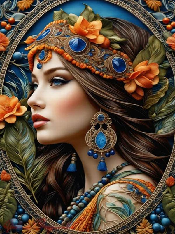 Diamond Painting New Collection 2024 Elegant and Noble Woman Diy Full Square Round Drill Rhinestone Embroidery Girl Mosaic Cross Stitch Kits