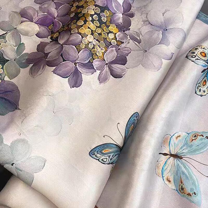 SIYUTANG Silk Scarf, Ceramic Cup & Pu-erh Tea Gift Set