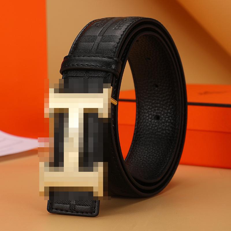 Мужской ремень 2025 года из ретро-кожи с автоматической пряжкой - Модный дизайн для молодежи