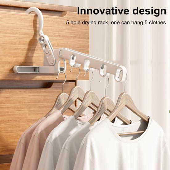 5 шт. складных вешалок для одежды Высокая прочность Сильная несущая способность Нелегко деформируется Портативный