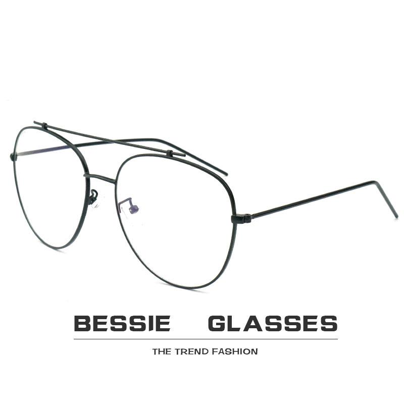 New large frame glasses frame, personalized retro toad mirror Internet celebrity men and women decorative flat mirror frame glasses