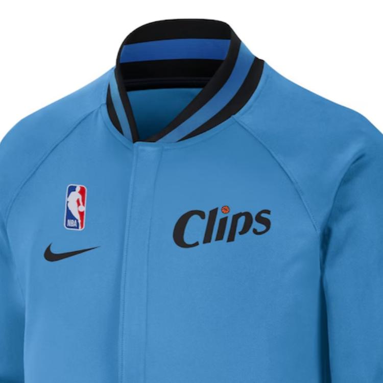 Nike Dri-Fit Showtime Performance NBA 2024-25 City Edition Логотип Los Angeles Clippers Куртка на молнии Легкая теплая куртка Унисекс FV9972-642