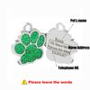 Personalized Customized Dog ID Tag Engraving Metal Pet Cat Name Tags Collar Accessories Pendant Nameplate Glitter Keyring