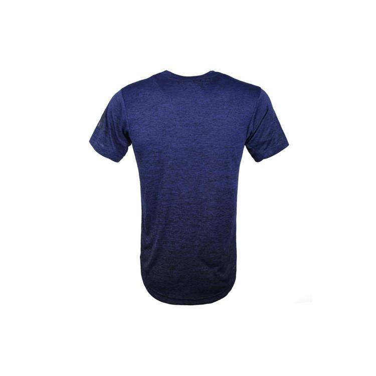 Adidas T Shirts Men's Dark Blue Crew Neck Moderate Straight Fit DZ8495