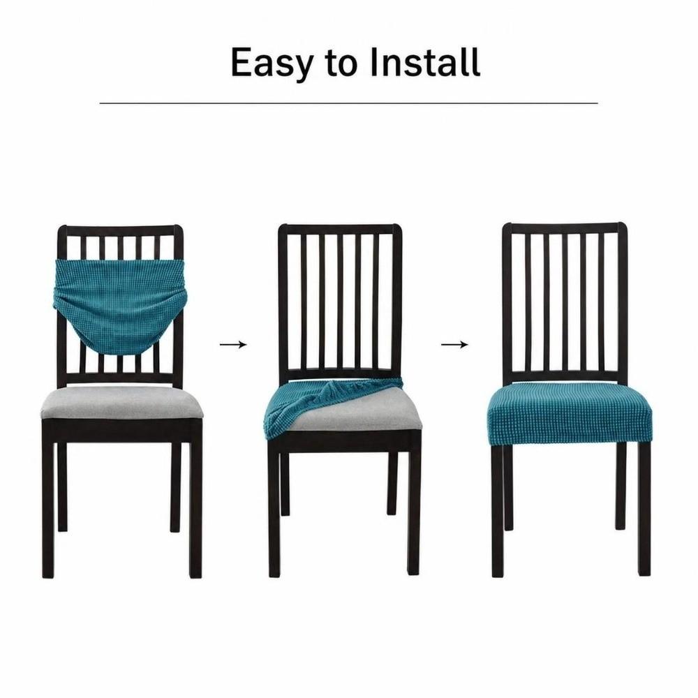Jacquard Stretch Chair Seat Covers Elastic Chair Slipcovers New Chair Protectors  Chair