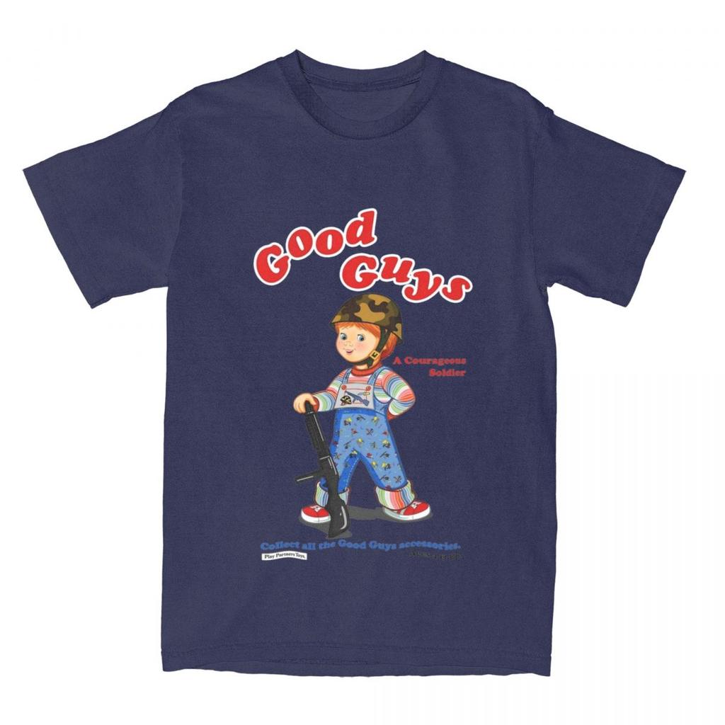 Футболка Good Guys Soldier Child's Play Chucky Merchandise для мужчин и женщин, кукла Чаки в стиле ужасов 80-х, винтажные хлопковые футболки с графическим принтом