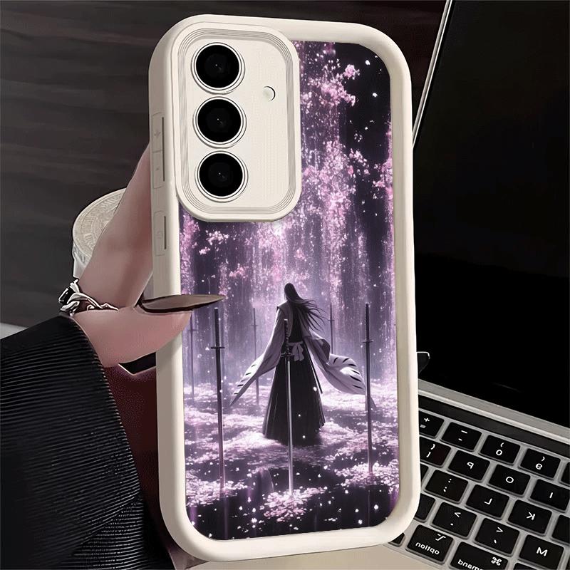Чехол для телефона для Samsung Galaxy A17 A16 A15 A14 A13 Bleach Кучики Бьякуя A56 A36 A26 A55 A35 A25 A54 A34 A24 A53 A33 A23 A07 A06