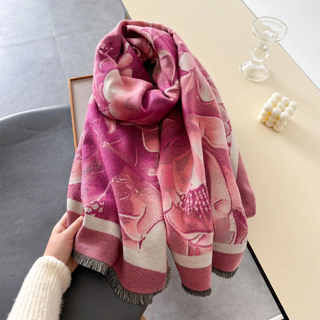 Зимний шарф Кашемир Пашмина Шали и палантины Одеяла Шарфы Женщины Сохраняют тепло Bufanda Mujer Пончо Палантин