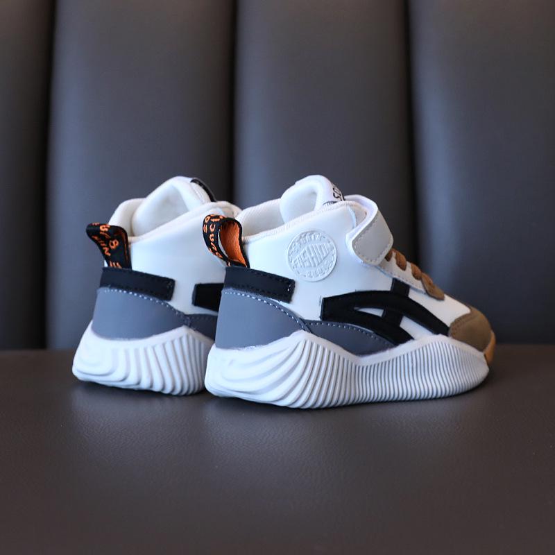 2025 Kids' Mid-Top Sneakers - Autumn/Winter White Collection for Boys & Girls - Breathable and Stylish