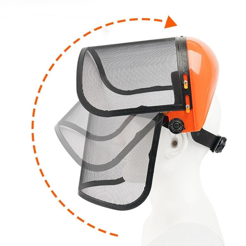 Gardening Protection Forestry Chainsaw Helmet Protective Mask Safety Helmet Mesh Face Shield