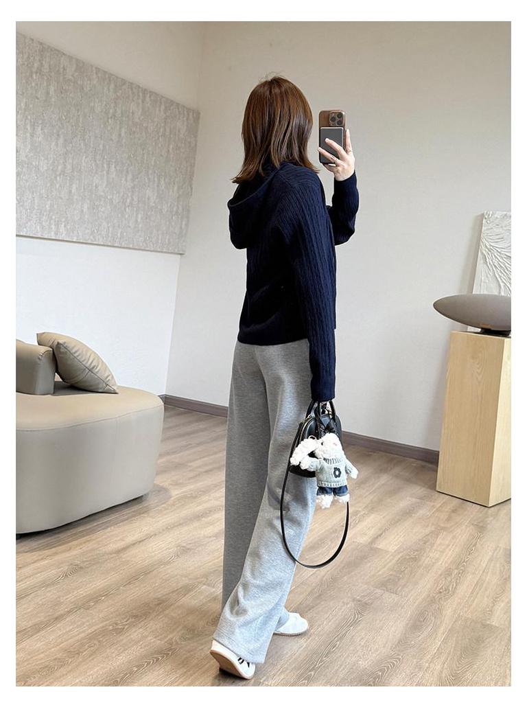 Lu Series Minimalist Supermodel Wide-Leg Pants - High-Waisted Slimming Modal Casual Pants (KK332)