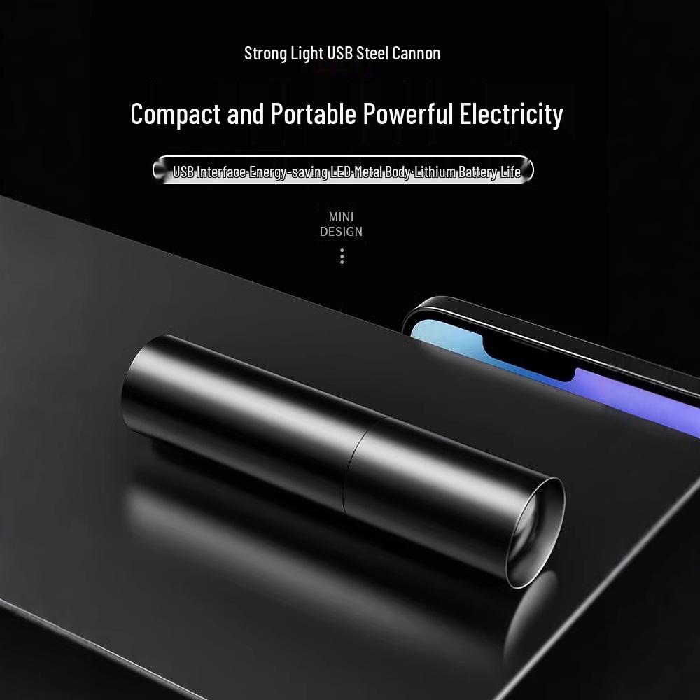 Mini LED Portable Flashlight: Super Bright, Long Range, Rechargeable, Durable, Eye-Friendly
