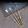 Antique Two - Piece Set of Incense Spoon Incense Shovel Brass Incense Tools DIY Household Indoor Seal Extension Incense Tools