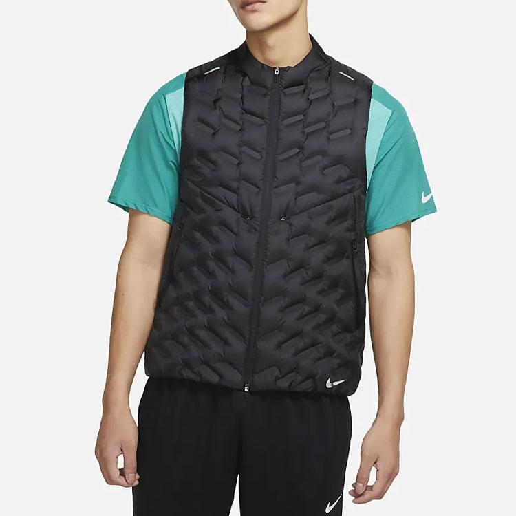 Nike Therma-Fit Adv Repel легкий водонепроницаемый жилет для бега вниз мужские жилеты черные DD5696-010
