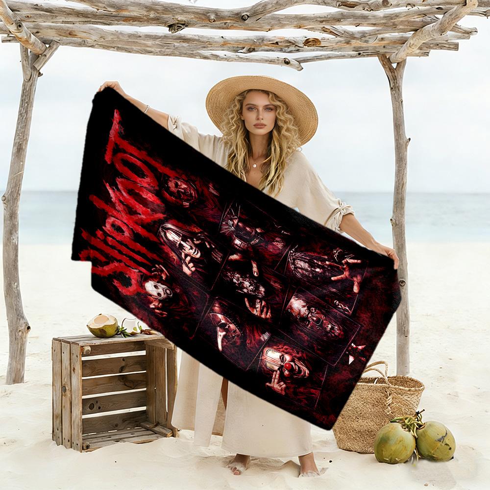 Slipknot cozy beach towel Durable erfect for Travel Beach Swimming Vibrant Pattern Birthday/Christmas Gift