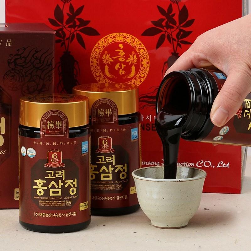 Korea Red Ginseng Promotion Corporation Экстракт красного корейского женьшеня 6-летней выдержки Royal Gold 250 г 2 бутылки, 250 г, 2 единицы