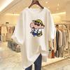 Cotton Printed Short-sleeved T-shirt for Women's Summer New Loose Large-size Cartoon Top Bottoming Shirt for Women