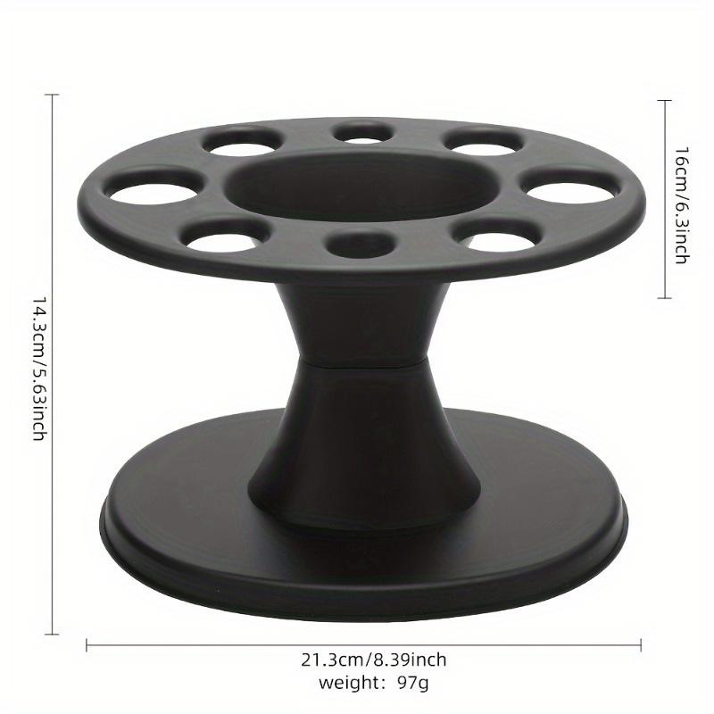 Durable Plastic Round Hair Brush Organizer - Professional Salon-Quality Styling Tool Holder with Multiple Compartments