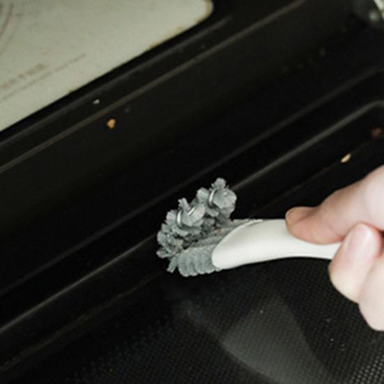 5 шт. Щетка для чистки решетки Спиральная щетина из ПП V-образная крючковая головка Щетка для чистки на 360 градусов Эргономичная ручка Два в одном Средство для удаления грязи с гриля