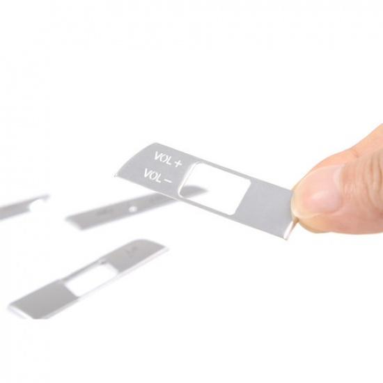 Alloy Silver Steering Wheel Button Cover trim For Honda Civic 11th