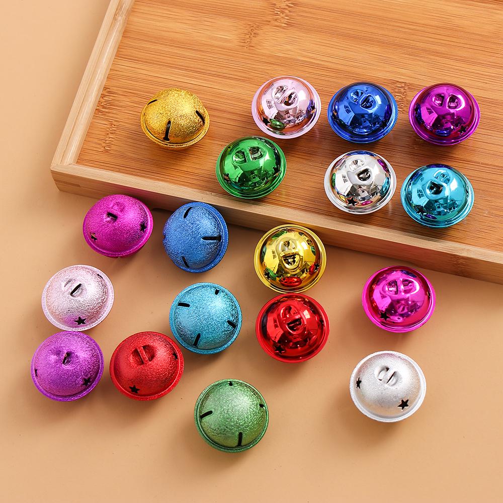 10 шт. 40 мм Поделки Товары для питомцев Украшение для рождественской елки Подвесные украшения Матовые колокольчики Яркий железный Звенящий