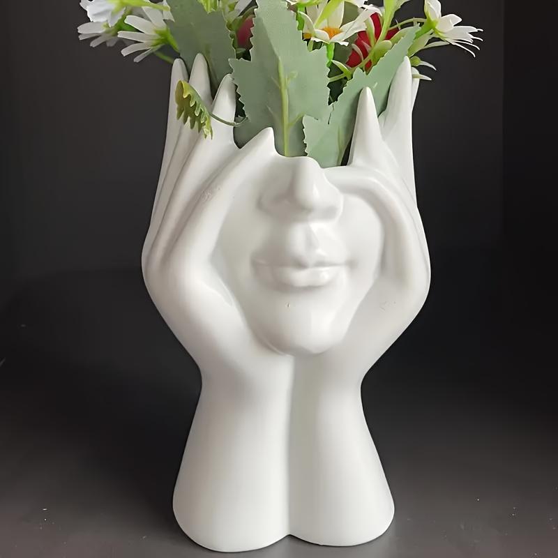 1/2 шт. Креативный органайзер для косметики, кистей для макияжа, скульптура из смолы, контейнер для хранения, аксессуар для ванной комнаты, домашний декор.