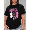 Casual Short-Sleeve Fitness T-Shirt Cross Pattern T-Shirt Women T-Shirt Funny Cartoon Printed T-Shirt Casual Funny Top