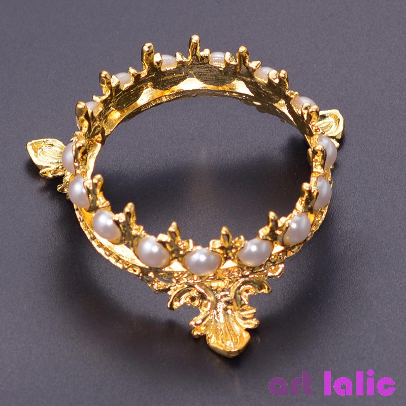 Держатель кисти для ногтей из сплава и жемчуга