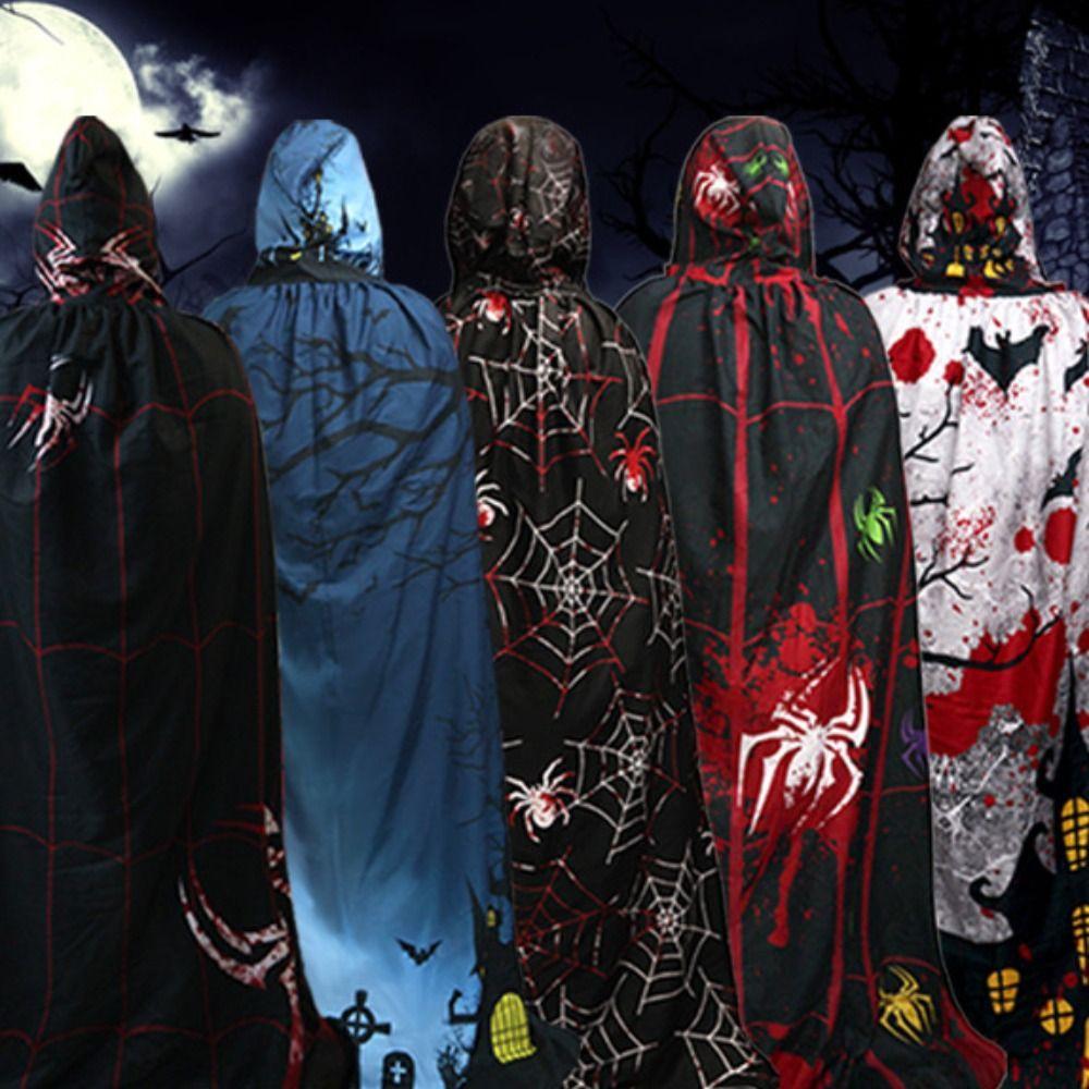 Тыква Хэллоуин Плащ Смерти Замок Паутина Накидка День Всех Святых