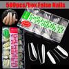 Half Cover Full Cover Detachable Oval False Nails French Fake Nails Nail Art Tips Manicure