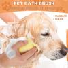 Pet Bath Brush Shampoo Massage Brush Soft Silicone Puppy Cat Comb Pet Dog Cleaning Brush for Dog Cat Shower Grooming Tool