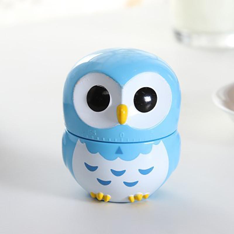 Cartoon Owl Learning Mechanical Time Timer 60 Minutes Kitchen Cooking Oven Mechanical Timer Countdown Clock Home Decor