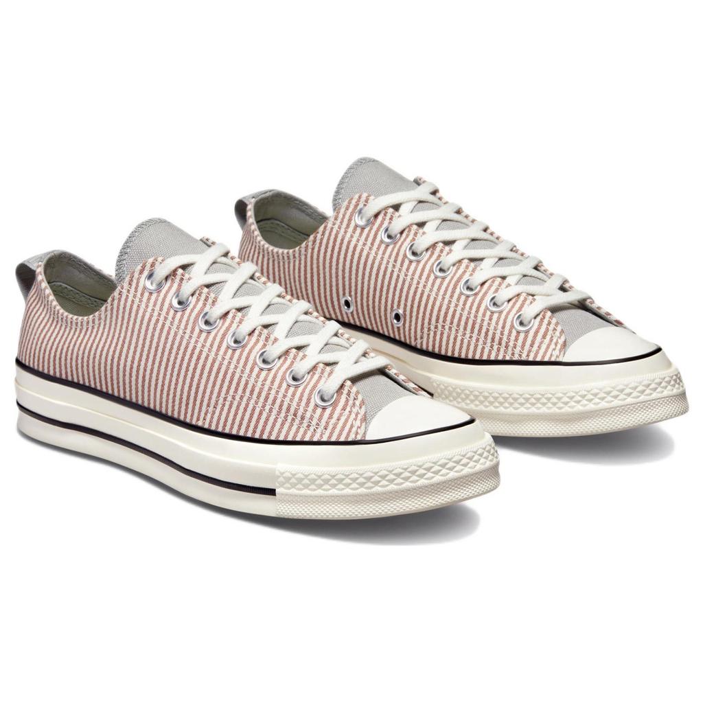 Converse Chuck 70 Low Crafted Stripe Women Sneakers Grey Mineral-Clay Slate-Sage A00474C