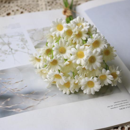 Искусственный букет цветов на гибких стеблях, реалистичные шелковые искусственные цветы для декора дома в лесном стиле, не требующие ухода, свадебные композиции